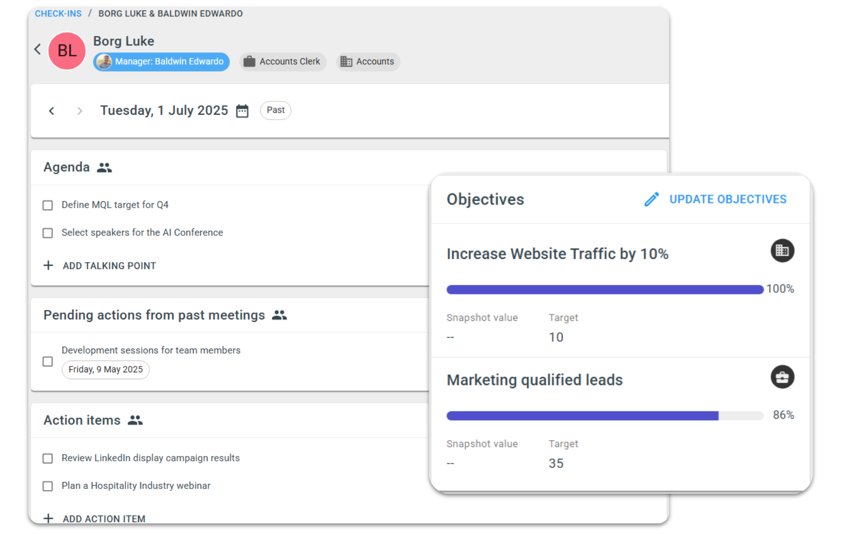 Performance Management and Training Management